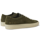 Common Projects - Achilles Suede and Leather Sneakers - Green