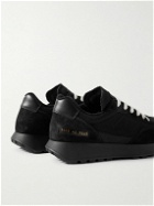 Common Projects - Track Classic Leather and Suede-Trimmed Ripstop Sneakers - Black