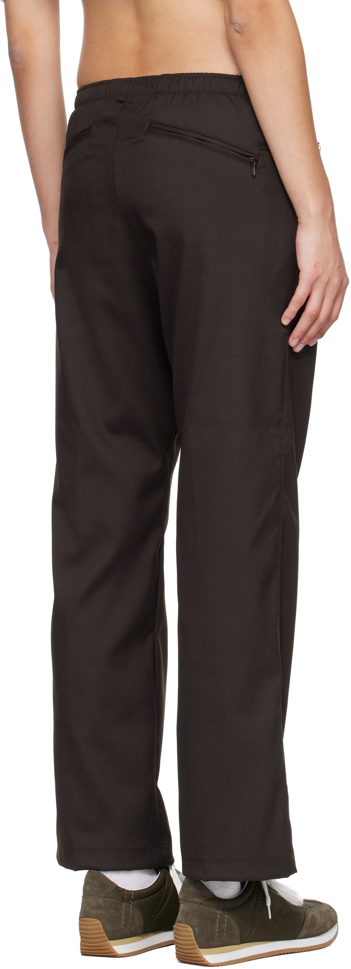 NEEDLES Brown Warm Up Lounge Pants