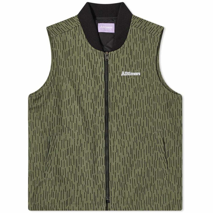 Photo: Alltimers Men's Best Quilted Canvas Vest in Olive