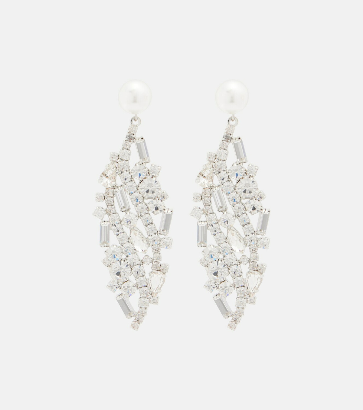 Magda Butrym Crystal-embellished faux-pearl drop earrings