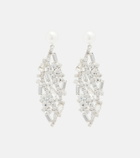 Magda Butrym Crystal-embellished faux-pearl drop earrings