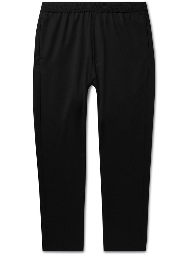 Photo: Barena - Bativoga Straight-Leg Wool-Blend Gabardine Trousers - Black