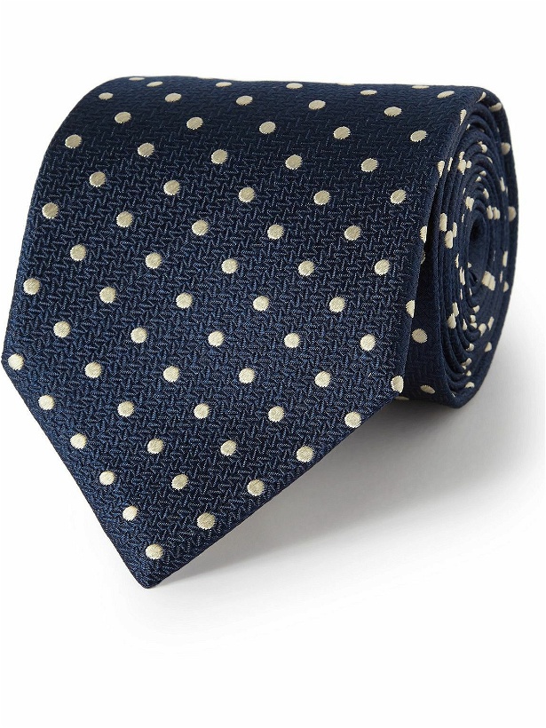 Photo: Favourbrook - Pickwick 8.5cm Polka-Dot Silk-Jacquard Tie