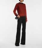 Victoria Beckham - Houndstooth crewneck sweater
