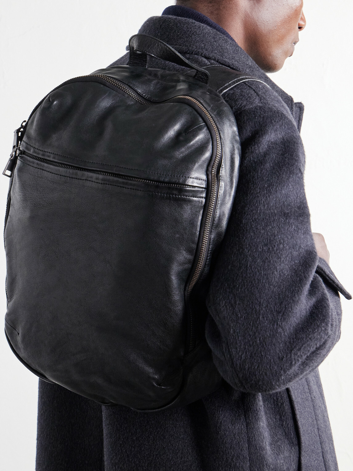 Officine Creative - Recruit/19 Full-Grain Leather Backpack - Black