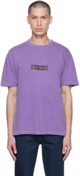 Palm Angels Purple Garment-Dyed T-Shirt