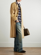 CELINE - Brushed Wool-Felt Coat - Brown