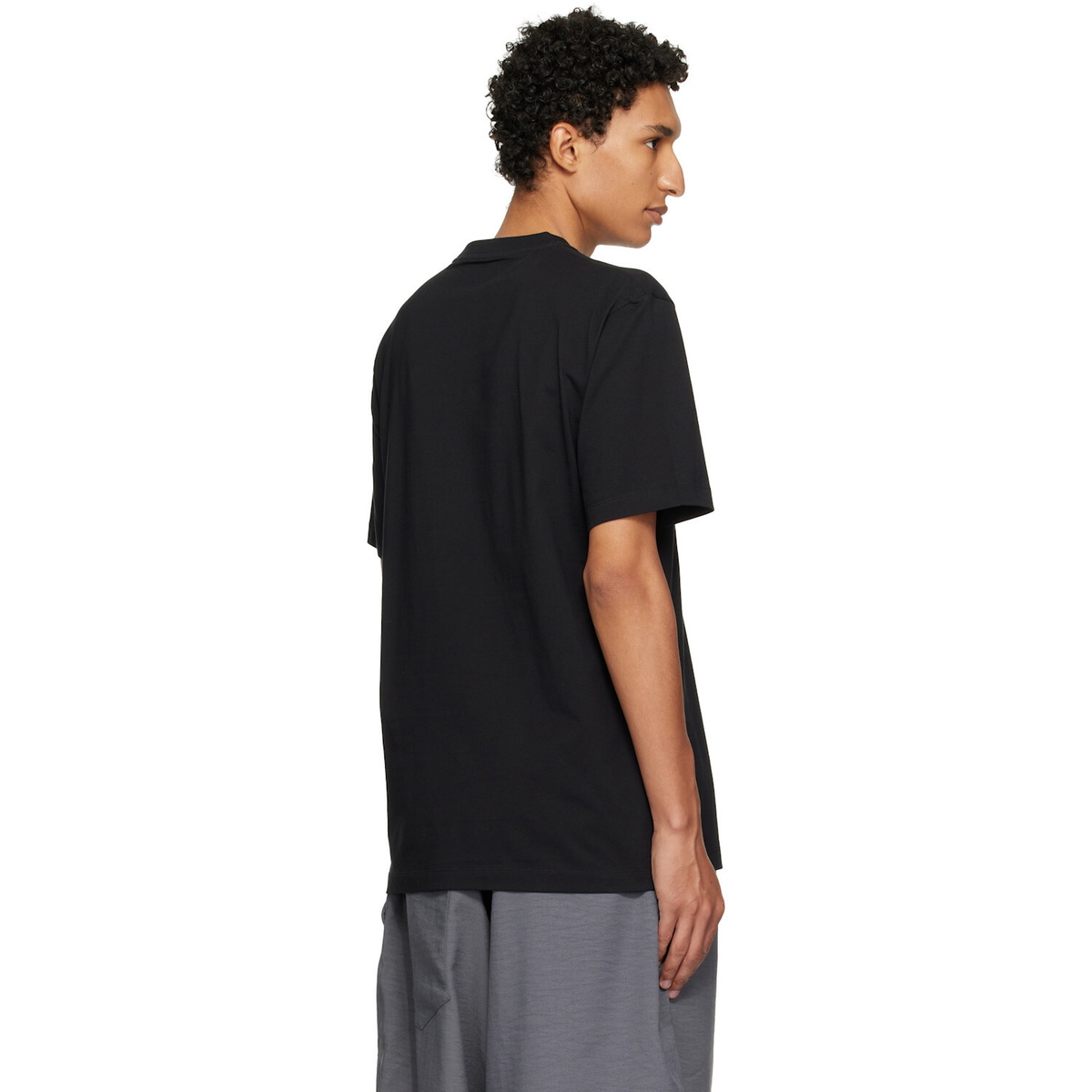 Y-3 Black Regular Short Sleeve T-shirt