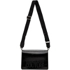Versace Jeans Couture Black Patent Flap Bag