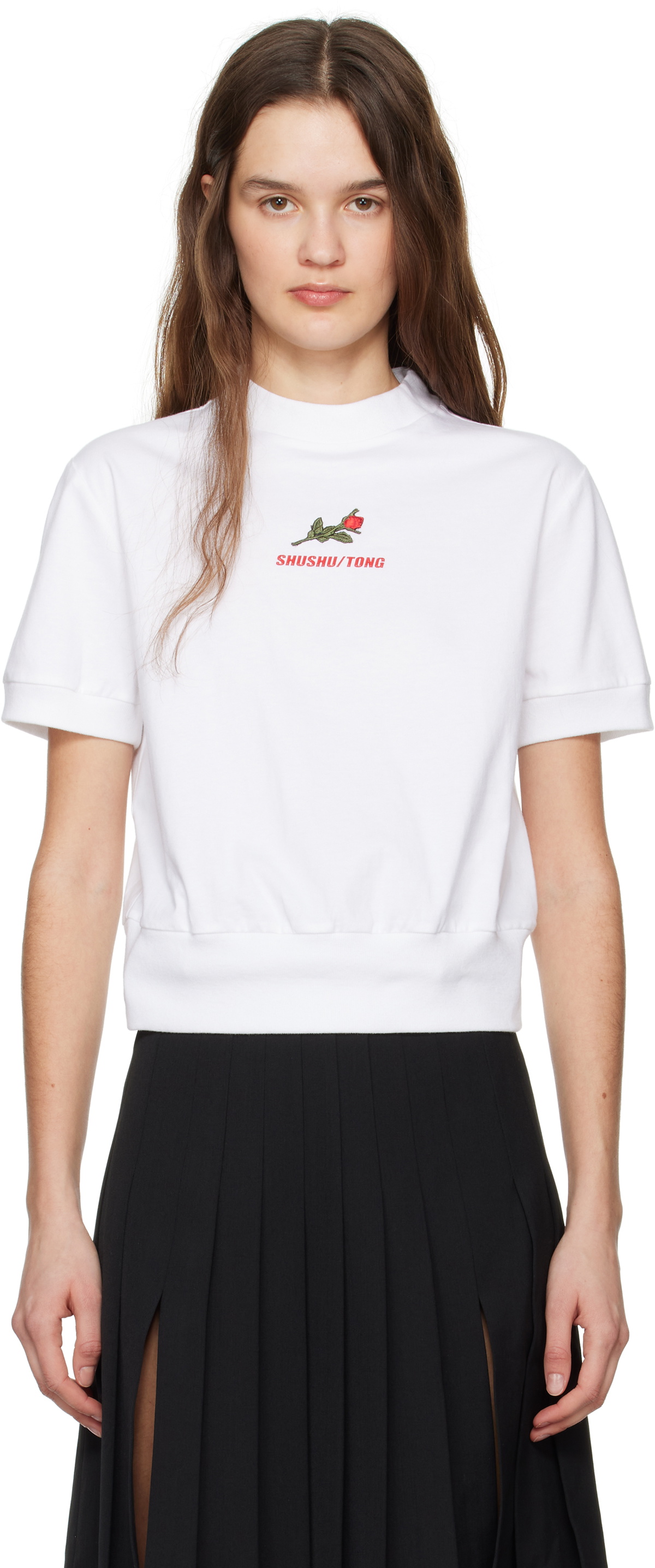 【Shushu/Tong】ホワイト ボウ リボン Tシャツ Shushu/Tong】ホワイト ボウ リボン Tシャツ (SHUSHU TONG/T