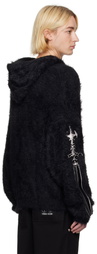 Thug Club Black Pack Sword Faux-Fur Hoodie