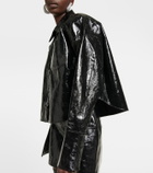 Stouls Patent leather cropped jacket