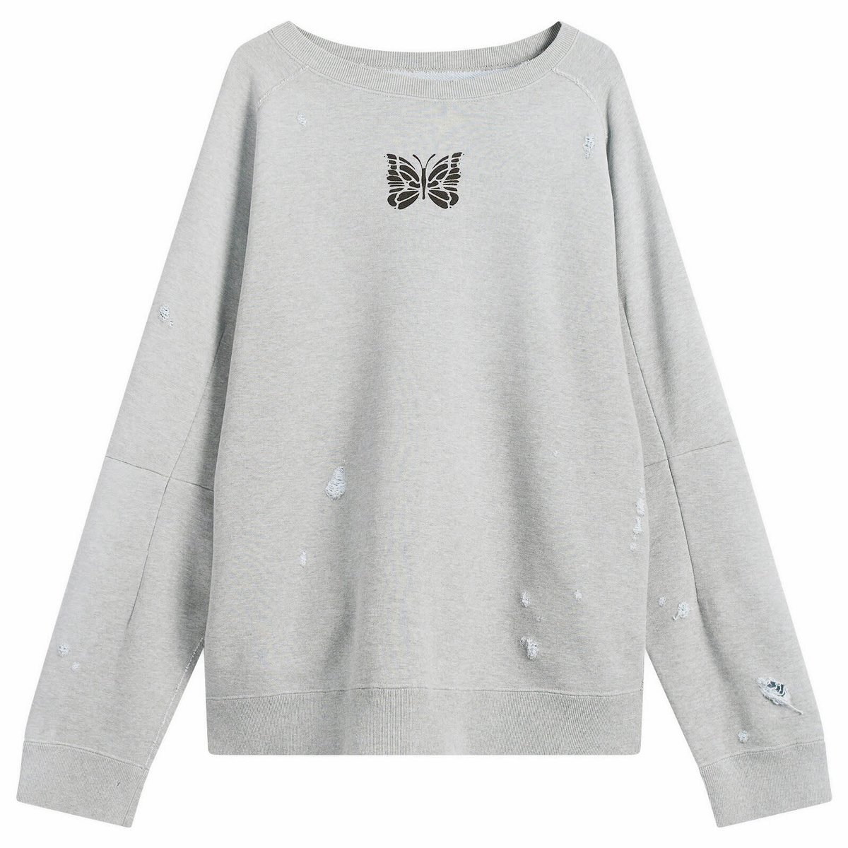 NEEDLES Purple Track Crew Neck Sweatshirt Needles