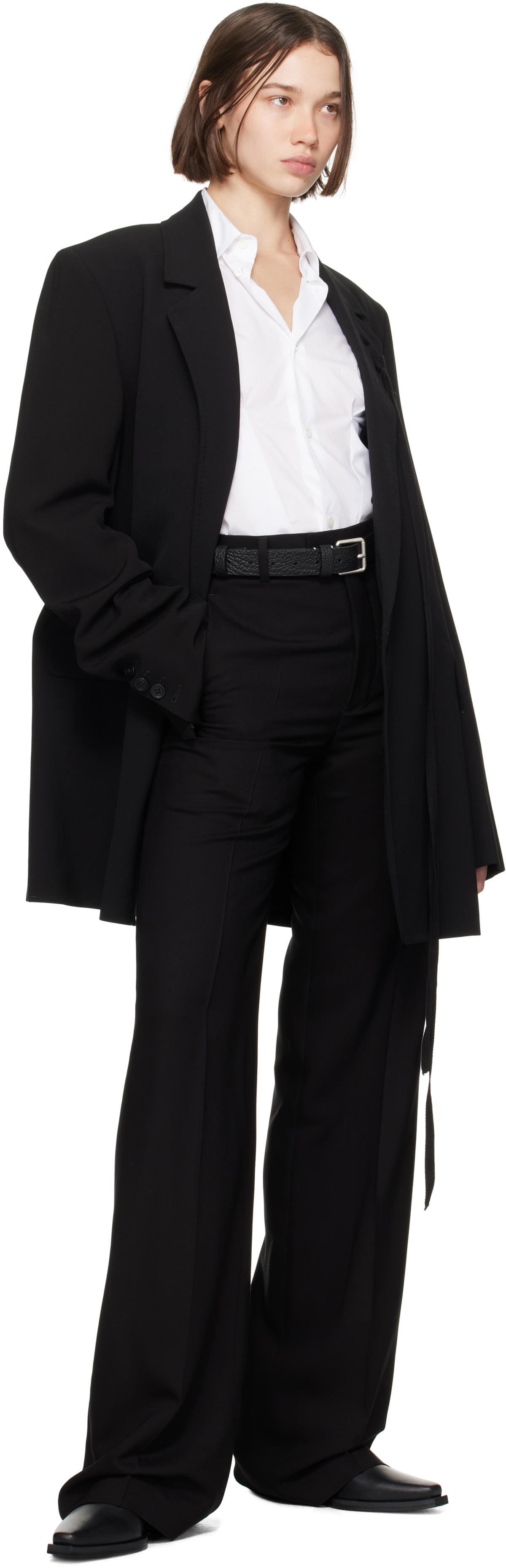 Ann Demeulemeester Black Agnes High Comfort Tailored Blazer