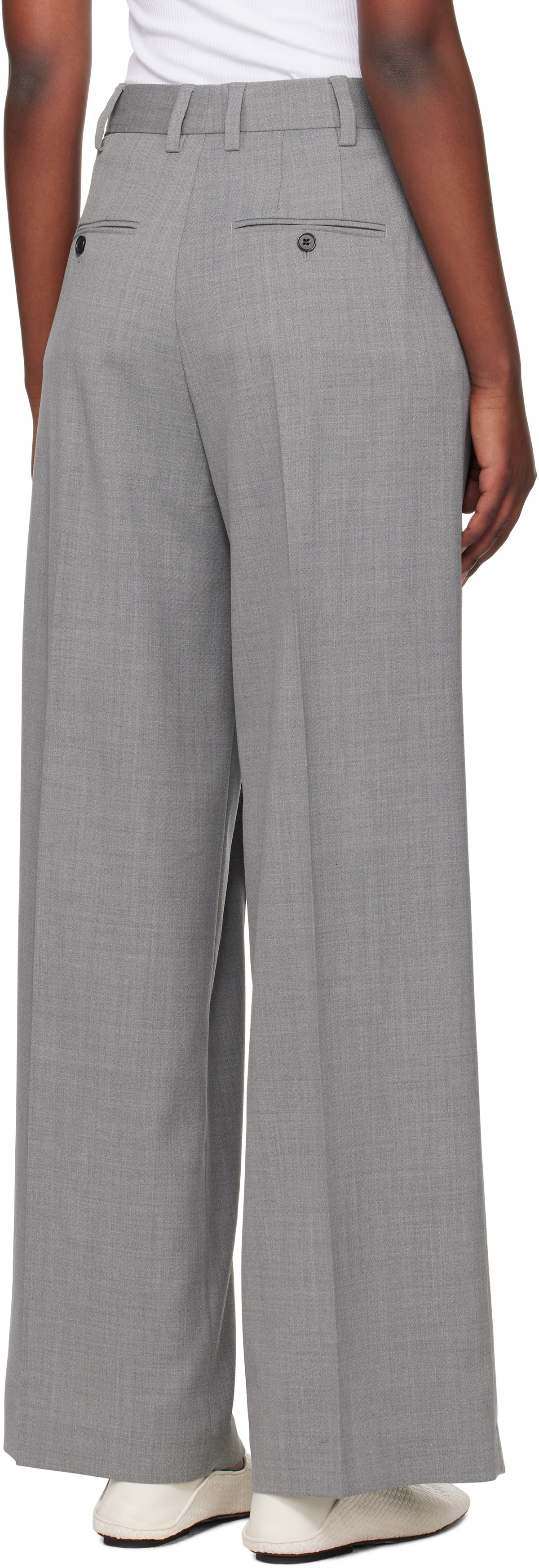 Filippa K Gray Darcey Wool Trousers