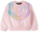Versace Baby Pink Medusa Print Sweatshirt