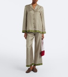'S Max Mara Printed silk twill shirt