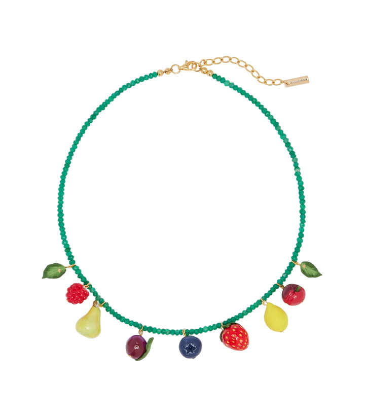 Photo: Jennifer Behr Fruita embellished charm necklace