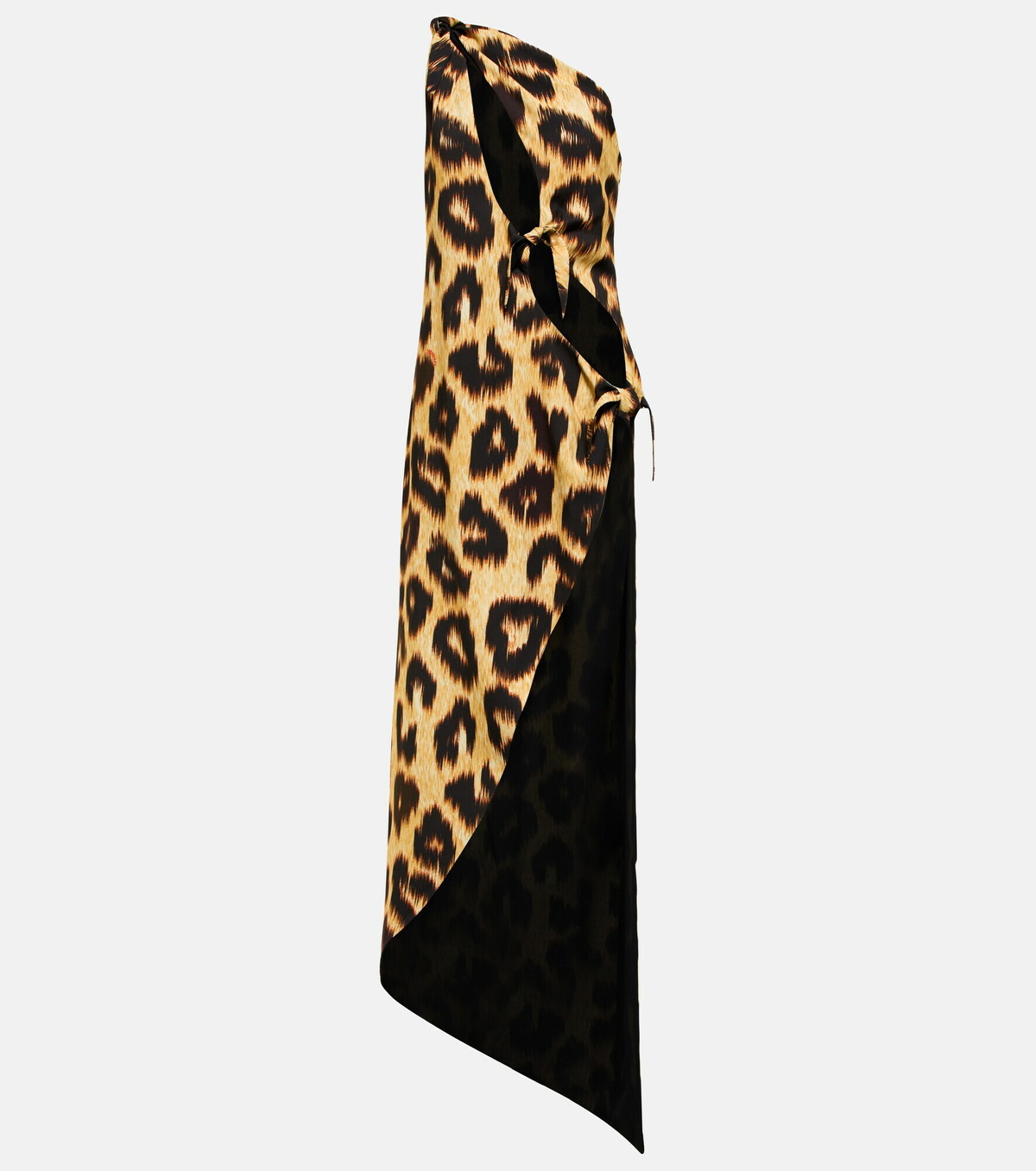 The Attico Leopard print cutout maxi dress The Attico