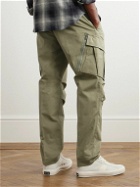 TOM FORD - Straight-Leg Cotton-Twill Cargo Trousers - Green