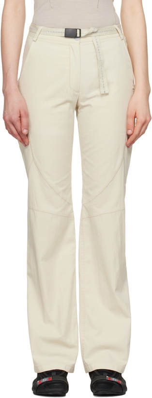 Photo: HYEIN SEO Beige Low-Rise Belted Trousers