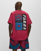 By Parra Wave Block Tremors T Shirt Pink - Mens - Shortsleeves