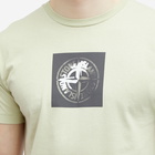 Stone Island Men's Institutional One Badge Print T-Shirt in Pistachio