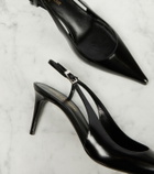 Saint Laurent Vendome 70 leather slingback pumps