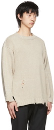 Maison Margiela Beige Cotton Sweater