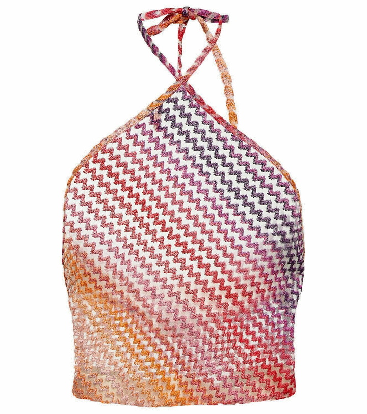 Photo: Missoni Mare Zig-zag halterneck crop top