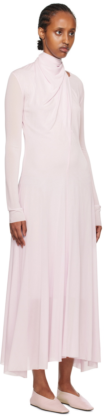 jil sander pleated taffeta maxi dress JIL SANDER Belted Pliss Taffeta Maxi Dress