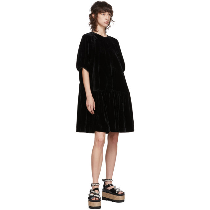 Cecilie Bahnsen Black Velvet Alexa Dress Cecilie Bahnsen