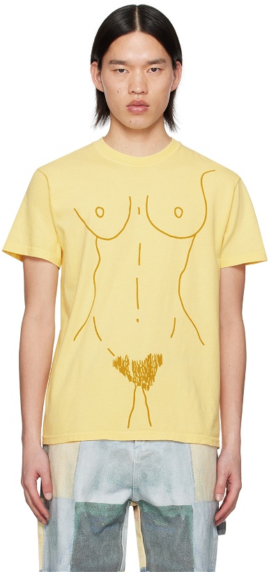 Photo: KidSuper Yellow Figure T-Shirt