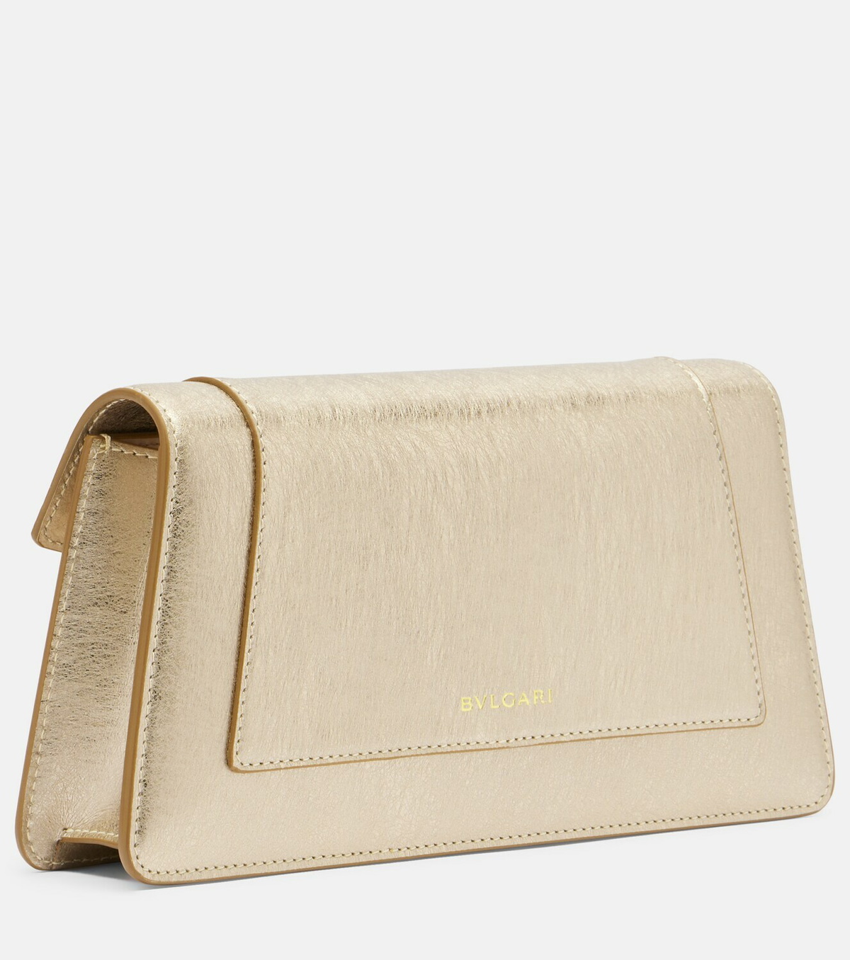 Bvlgari Serpenti Forever metallic leather clutch