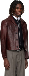 Enfants Riches Déprimés Red Nick Leather Jacket