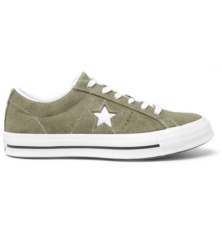 Photo: Converse - One Star OX Suede Sneakers - Green