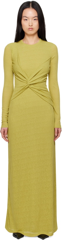 Photo: Nanushka Green Rozal Maxi Dress