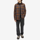 KAVU Men's Big Joe Overshirt in Blue Amber