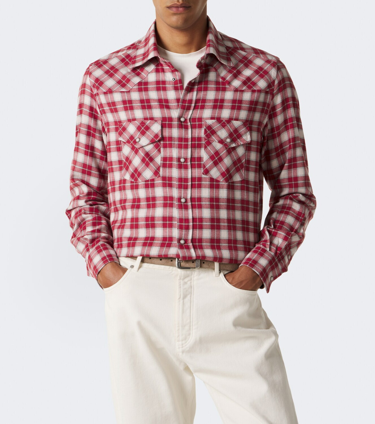 Eleventy Plaid cotton shirt