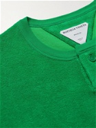 BOTTEGA VENETA - Slim-Fit Cotton-Blend Terry T-Shirt - Green - XS