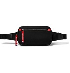Moncler - Aude Leather-Trimmed Drill Belt Bag - Black
