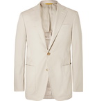 Canali - Stone Stretch-Cotton Suit Jacket - Men - Beige