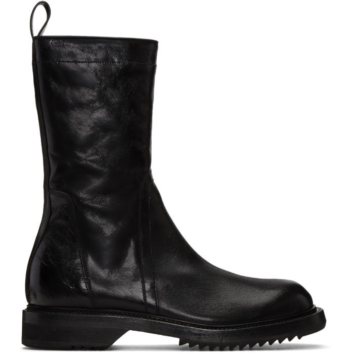 Photo: Rick Owens Black Cracked Creeper Boots