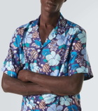 Vilebrequin Charli floral silk bowling shirt
