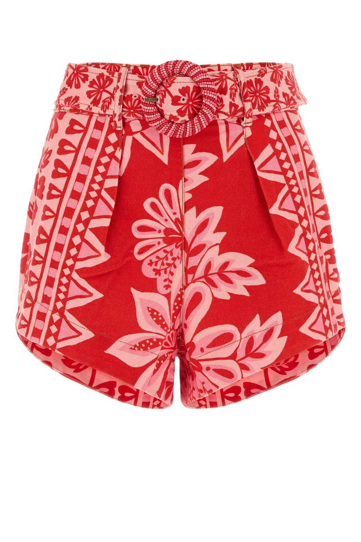 Farm Rio Printed Cotton Shorts Farm Rio