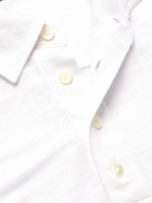 Zegna - Slim-Fit Linen Polo Shirt - White