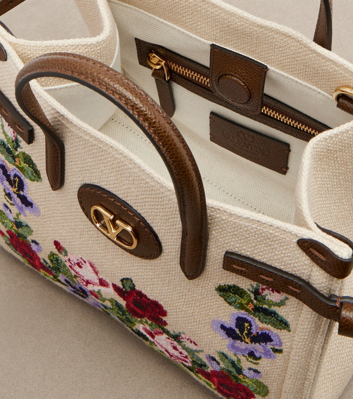 Valentino Garavani Antibes Medium canvas top-handle bag