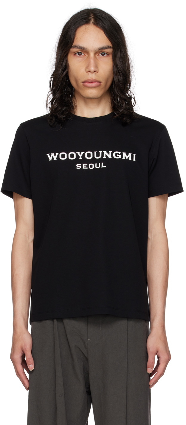Wooyoungmi Black Front 'Seoul' T-Shirt Wooyoungmi