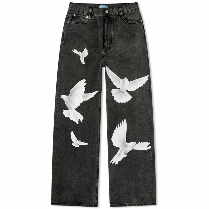 Photo: 3.Paradis Women's Freedom Doves Wide Leg Jeans in Black